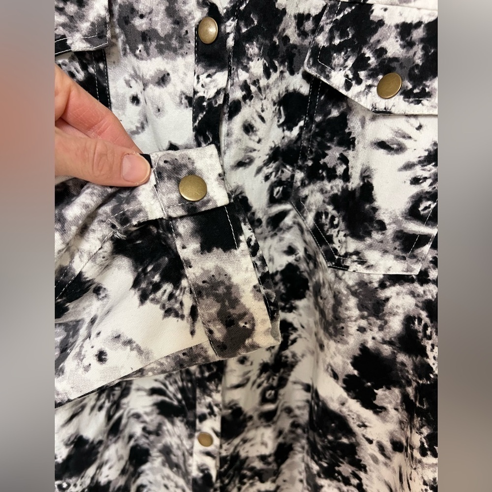 NWT Mud Pie Tie Dye Sterling Shacket XL - Picture 6 of 10